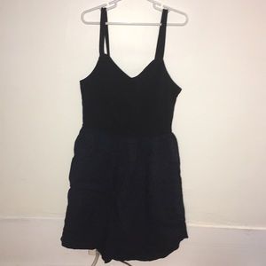 Black and blue cheetah print dress